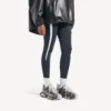Damen-Sneaker mit Track-Stencil-Logo in Schwarz/Weiss