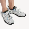 Damen-Sneaker «Radar Gradient Lines» in Weiss/Grau/Silber/Schwarz/Blau