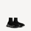 Herren-Sneaker «Speed 2.0» mit vollständig transparenter Sohle aus recyceltem Strick in Schwarz Herren-Sneaker «Speed 2.0» mit vollständig transparenter Sohle aus recyceltem Strick in Schwarz