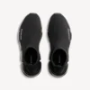 Herren-Sneaker «Speed 2.0» mit vollständig transparenter Sohle aus recyceltem Strick in Schwarz Herren-Sneaker «Speed 2.0» mit vollständig transparenter Sohle aus recyceltem Strick in Schwarz