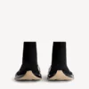 Damen-Sneaker «Speed 2.0» mit vollständig transparenter Sohle aus recyceltem Strick in Schwarz/Beige