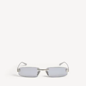 Damen-Sonnenbrille «Gossip Rectangle M» in Silber