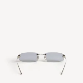 Damen-Sonnenbrille «Gossip Rectangle M» in Silber
