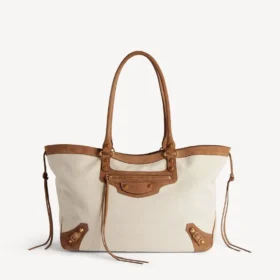 Damen-Strandtasche «Le City» in Mittelgrösse, beige/camel