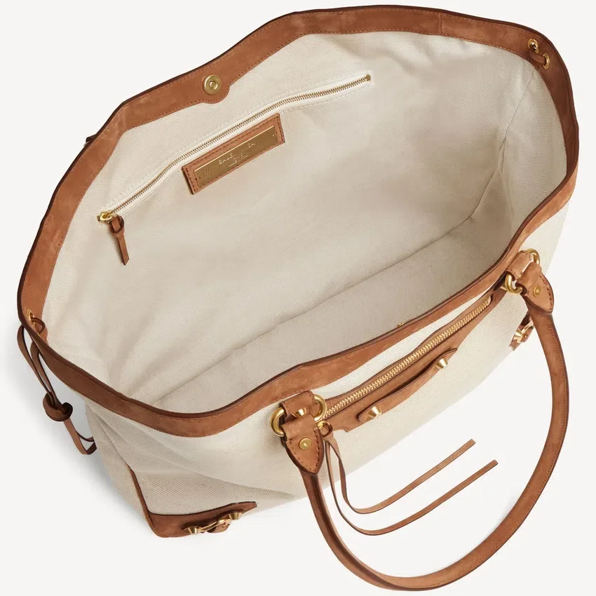 Damen-Strandtasche «Le City» in Mittelgrösse, beige/camel Damen-Strandtasche «Le City» in Mittelgrösse, beige/camel