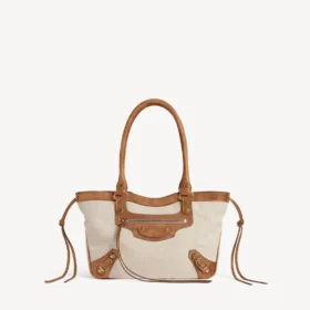 Damen-Strandtasche «Le City» klein in Beige/Camel Damen-Strandtasche «Le City» klein in Beige/Camel