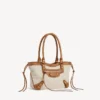 Damen-Strandtasche «Le City» klein in Beige/Camel Damen-Strandtasche «Le City» klein in Beige/Camel