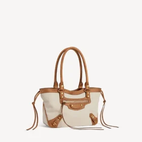 Damen-Strandtasche «Le City» klein in Beige/Camel Damen-Strandtasche «Le City» klein in Beige/Camel