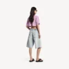 Damen-T-Shirt «520 Stickers» im Cropped-Schnitt in Altrosa/Weiss