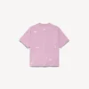 Damen-T-Shirt «520 Stickers» in mittlerer Passform in Altrosa/Weiss
