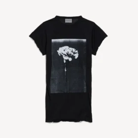 Damen-T-Shirt «The Song of the Highest Tower» in kleiner Passform, schwarz