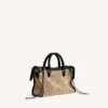 Damen-Tasche «Le City», klein, in Natur/Schwarz Damen-Tasche «Le City», klein, in Natur/Schwarz