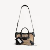 Damen-Tasche «Le City», klein, in Natur/Schwarz Damen-Tasche «Le City», klein, in Natur/Schwarz