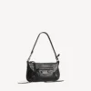 Damen-Tasche «Le City» mit Riemen in Schwarz