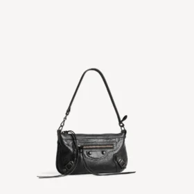 Damen-Tasche «Le City» mit Riemen in Schwarz