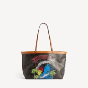 Damen-Tasche «Select» in Mittelgrösse, schwarz/rot