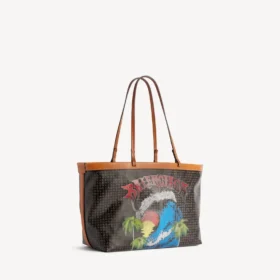 Damen-Tasche «Select» in Mittelgrösse, schwarz/rot