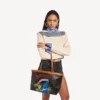 Damen-Tasche «Select» in Mittelgrösse, schwarz/rot