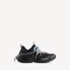 Damen-Track-Sneaker mit Schnürung in Schwarz/Rosa/Blau/Beige