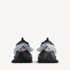 Damen-Track-Sneaker mit Schnürung in Schwarz/Rosa/Blau/Beige