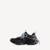Damen-Track-Sneaker mit Schnürung in Schwarz/Rosa/Blau/Beige