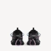 Damen-Track-Sneaker mit Schnürung in Schwarz/Rosa/Blau/Beige