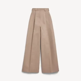 Damenhose mit hoher Taille in der Farbe «Dune»
