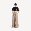 Damenhose mit hoher Taille in der Farbe «Dune»