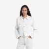 Damenjacke «Wings Classic» im Boxy-Schnitt in Weiss Damenjacke «Wings Classic» im Boxy-Schnitt in Weiss