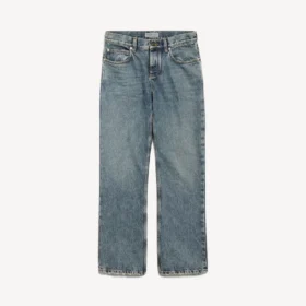 Damenjeans in Regular-Fit in schmutzigem Vintage-Blau