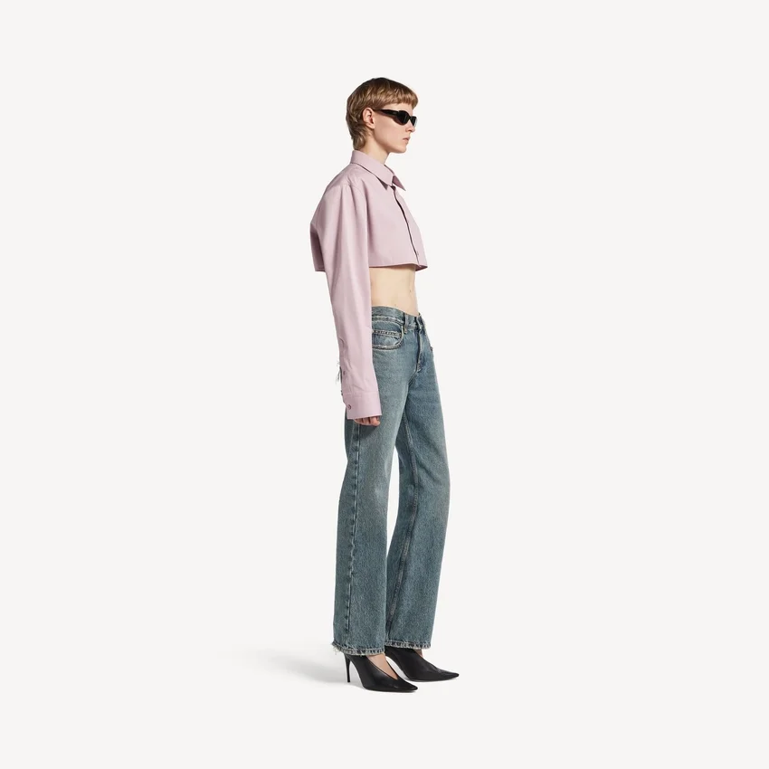 Damenjeans in Regular-Fit in schmutzigem Vintage-Blau Damenjeans in Regular-Fit in schmutzigem Vintage-Blau