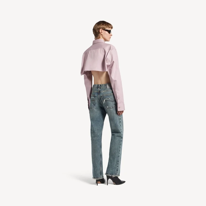 Damenjeans in Regular-Fit in schmutzigem Vintage-Blau Damenjeans in Regular-Fit in schmutzigem Vintage-Blau
