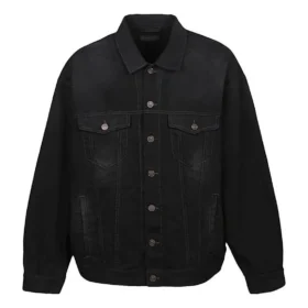Denim-Jacke «Black» mit Gaffer-Tape-Motiv für das Political Campaign 724651TNW111700