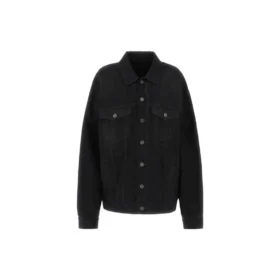 Denim-Jacke «Black» mit Gaffer-Tape-Motiv für das Political Campaign 724651TNW111700