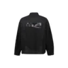 Denim-Jacke «Black» mit Gaffer-Tape-Motiv für das Political Campaign 724651TNW111700