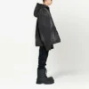 Denim-Jacke mit Kapuze und Knopfleiste im Bleached-Look «Black» 724653TNW541129