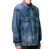 Denim-Jacke mit Logo am Kragen «Blau» 571324TCW032340