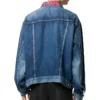 Denim-Jacke mit Logo am Kragen «Blau» 571324TCW032340