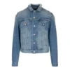 Denim-Jacke mit Logo auf dem Rücken «Blue Green» 606170TDW144065