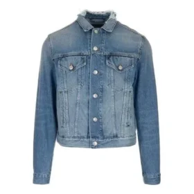 Denim-Jacke mit Logo auf dem Rücken «Blue Green» 606170TDW144065