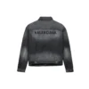 Denim-Jacke mit Logo auf dem Rücken, weite Passform, «Fake Wash Black» 620728TIW435720