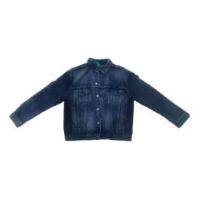 Denim-Jacke mit Logo auf der Rückseite «Blue» 557351TBP484009