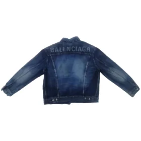 Denim-Jacke mit Logo auf der Rückseite «Blue» 557351TBP484009