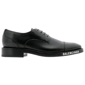 Derby-Schuhe mit Logo-Zehenkappe «Schwarz» 590716WA7201000