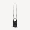 Die City Tote-Tasche für Damen mit Handyhalter in Schwarz