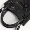 Die City Tote-Tasche für Damen mit Handyhalter in Schwarz