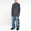 Dies ist nicht der neue Balenciaga-Logo-Pullover «Dark Grey» 652981TKVE41069