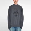 Dies ist nicht der neue Balenciaga-Logo-Pullover «Dark Grey» 652981TKVE41069