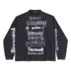 Diy Metal Langarm-T-Shirt in mittlerer Passform «Black White» 699191TPVO31569