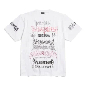 Diy Metal T-Shirt «White Black Red» 641675TPVO29065